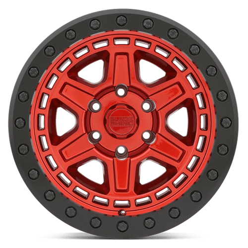 Black Rhino Hard Alloys Reno 17X9 5X127 +0MM Candy Red W/ Black Ring & Bolt