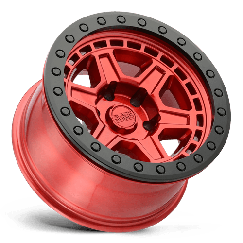 Black Rhino Hard Alloys Reno 17X9 5X127 +0MM Candy Red W/ Black Ring & Bolt