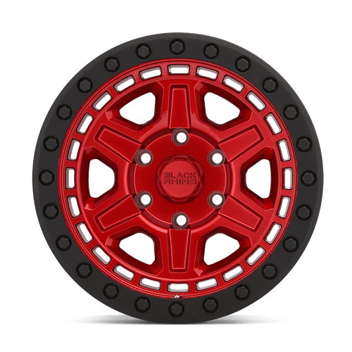 Black Rhino Hard Alloys Reno 17X9 6X139.7 +0MM Candy Red W/ Black Ring & Bolt