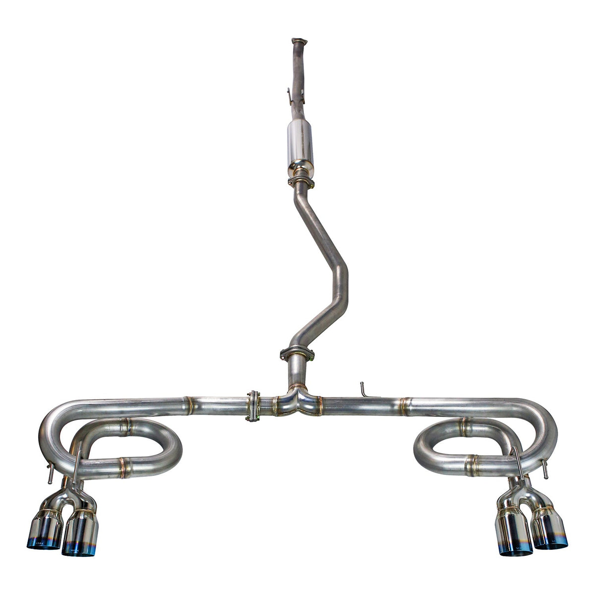 Remark 2022+ Honda Civic Sport Hatchback FL2 (Link Loop) Catback Exhaust Burnt Stainless Steel Tip - RK-C4063H-10T