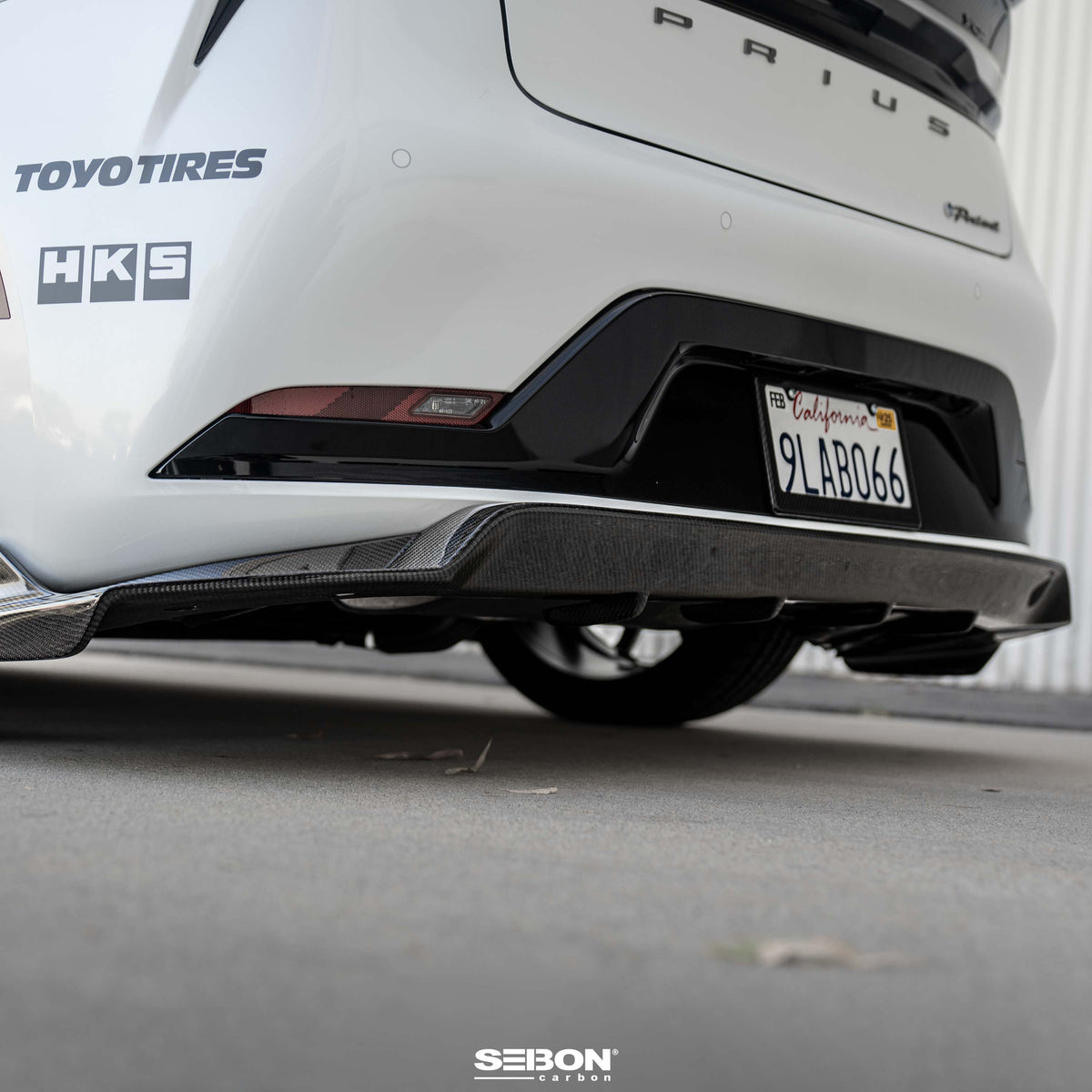 Seibon 23-25 Toyota Prius MB-Style Carbon Fiber Rear Lip - RL23TYPR-MB