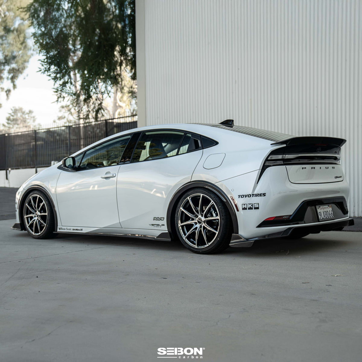 Seibon 23-25 Toyota Prius MB-Style Carbon Fiber Rear Lip - RL23TYPR-MB
