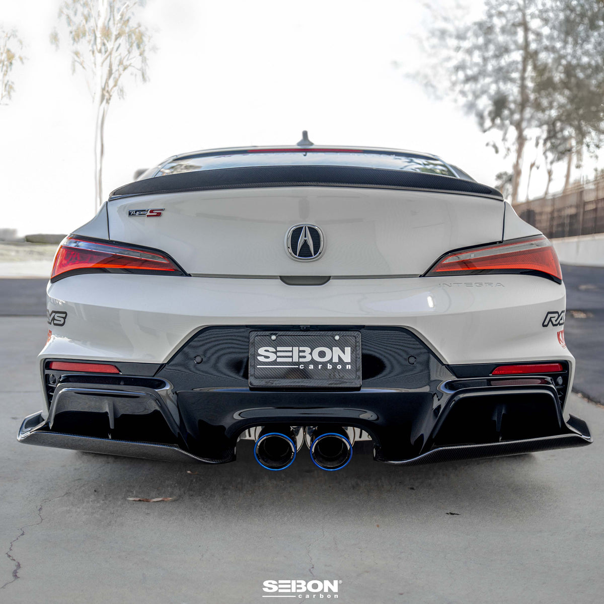 Seibon 24-25 Acura Integra Type S MB-Style Carbon Fiber Rear Lip - RL24ACINS-MB