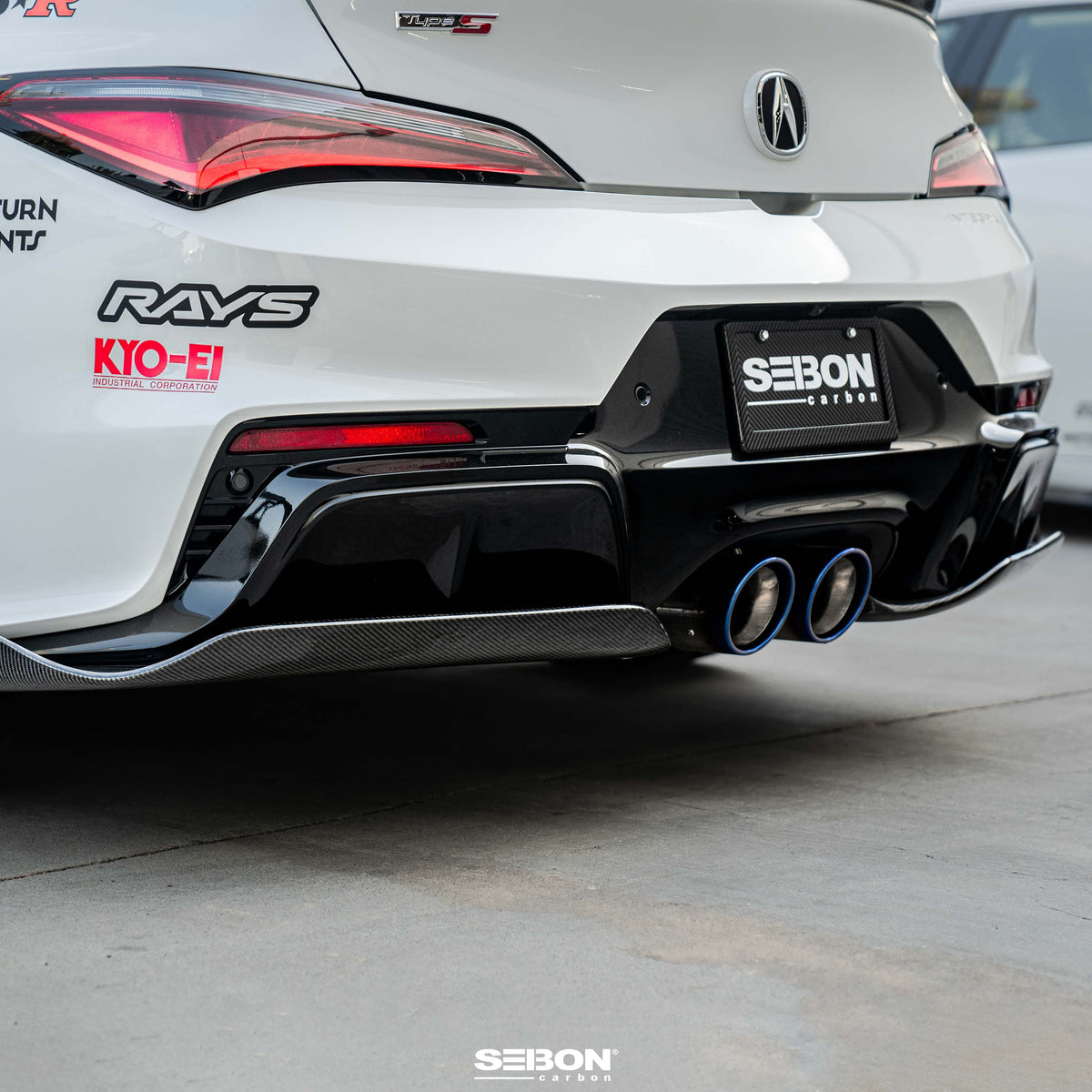 Seibon 24-25 Acura Integra Type S MB-Style Carbon Fiber Rear Lip - RL24ACINS-MB