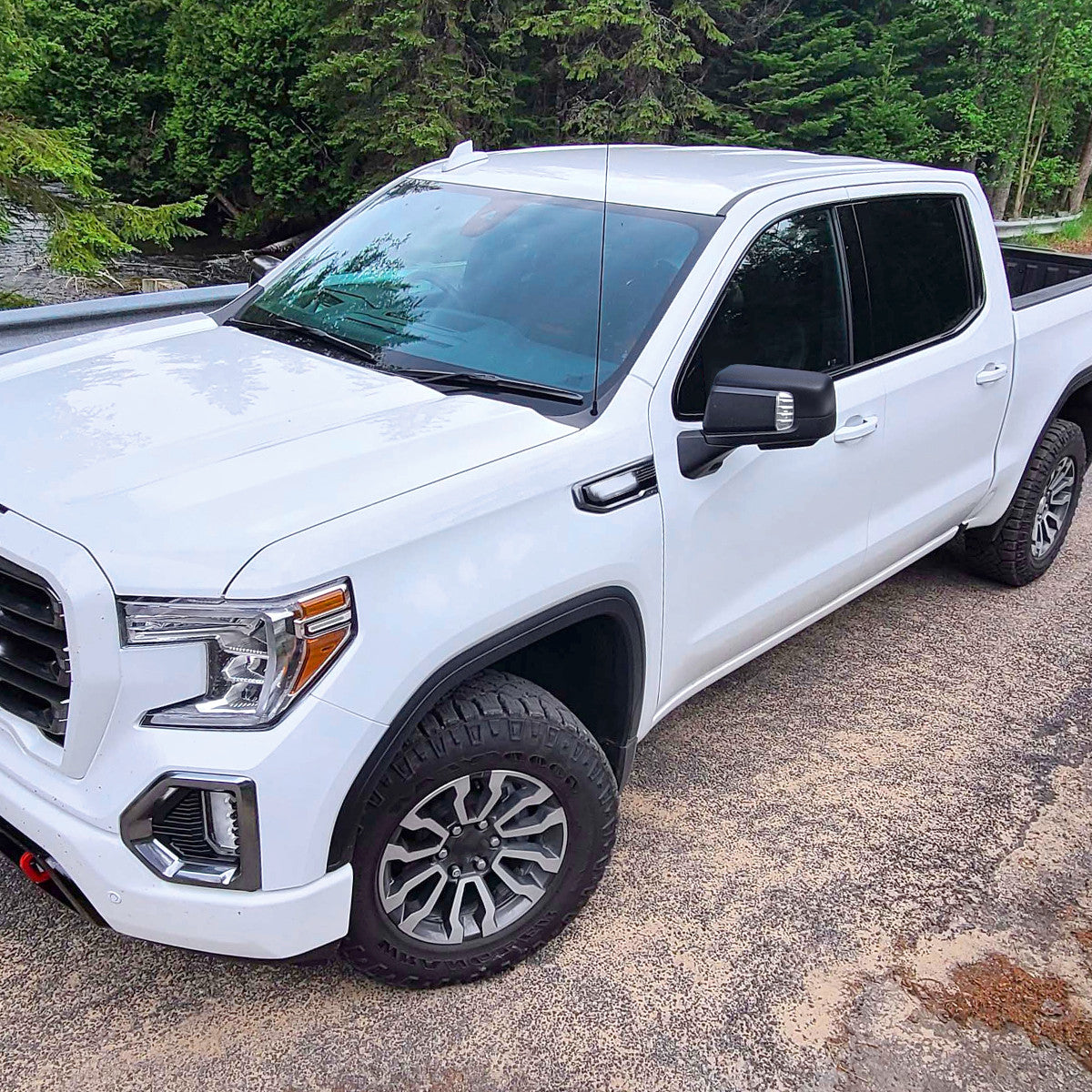 Spec-D Tuning - 2019-2026 GMC Sierra 1500 Black Power Adjustable, Auto-Fold, BSD & Heated Side Mirror w/ LED Puddle and Auxiliary Light - Driver Side Only - RMV-SIE1915HPATL-FS