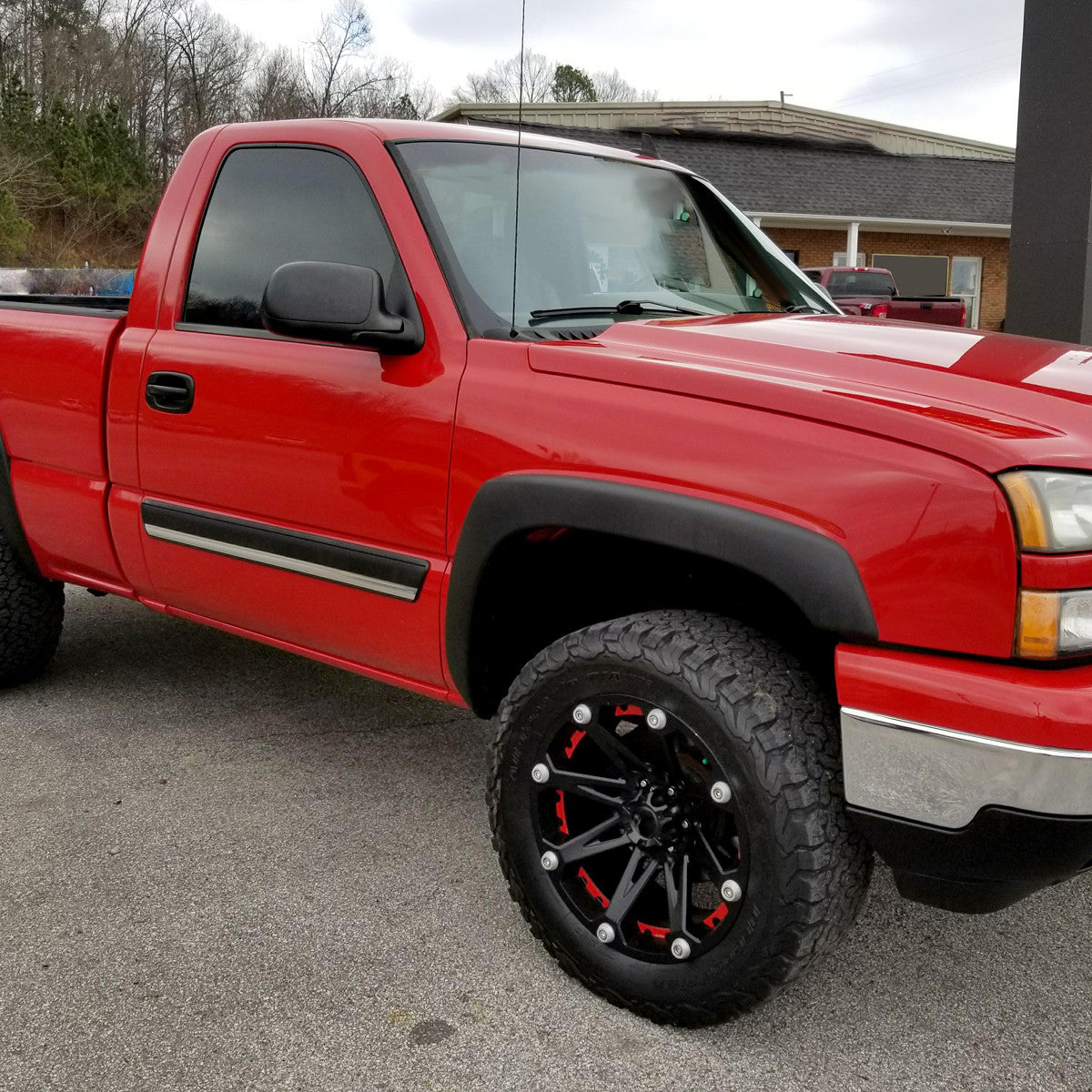 Spec-D Tuning - 2003-2007 Chevrolet Silverado / Suburban /Avalanche / Tahoe GMC Sierra / Yukon Matte Black Power Heated Side Mirrors - RMV-SIV03HP-FS