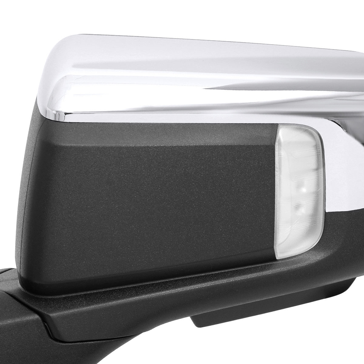 Spec-D Tuning - 2019-2026 Chevrolet Silverado 1500 Chrome Power Adjustable, Auto-Fold, BSD & Heated Side Mirror w/ LED Puddle and Turn Signal Light - Driver Side Only - RMV-SIV1915CHPATL-FS