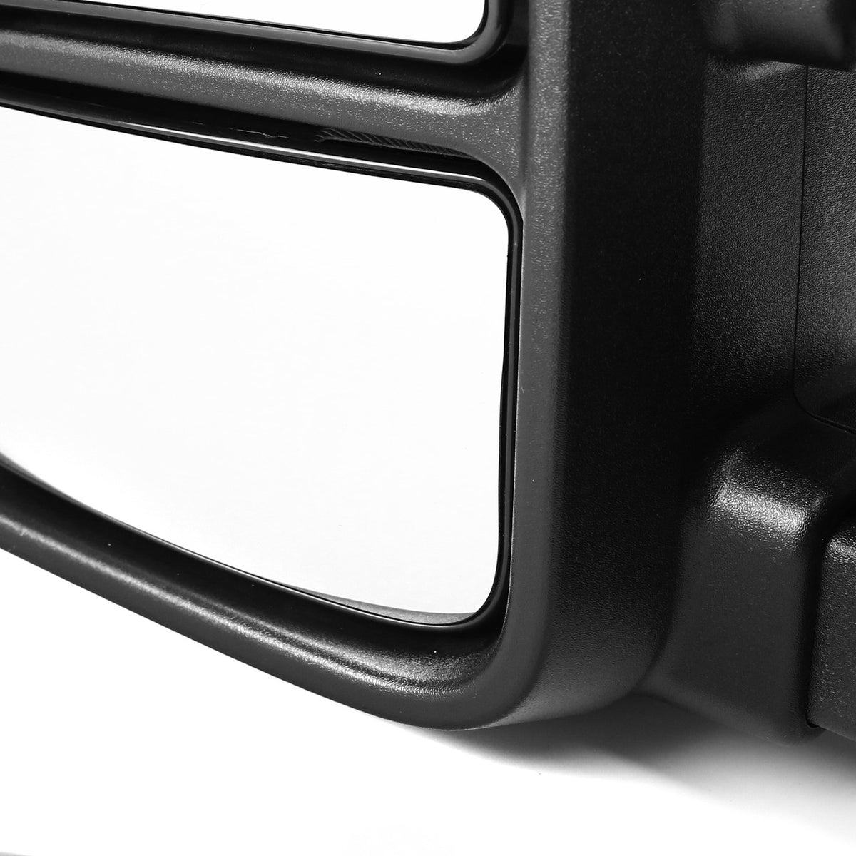 Spec-D Tuning - 1999-2016 Ford F-250/F-350/F-450 Power Adjustable, Heated, & Manual Extendable Towing Mirrors w/ Clear Lens LED Turn Signal & Clearance Lights - RMX-F25099F1H-P-FS