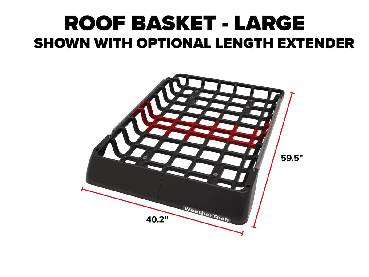 Weathertech - Roof Basket - 8ARR01-8AWEK