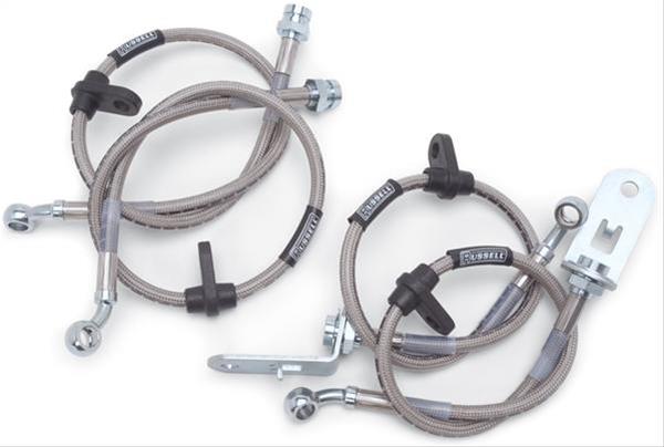 Russell Performance 84-01 Jeep Cherokee XJ Stock Height to 1in Lift Brake Line Kit - 694850 for 1984-2001 Jeep Cherokee - front view
