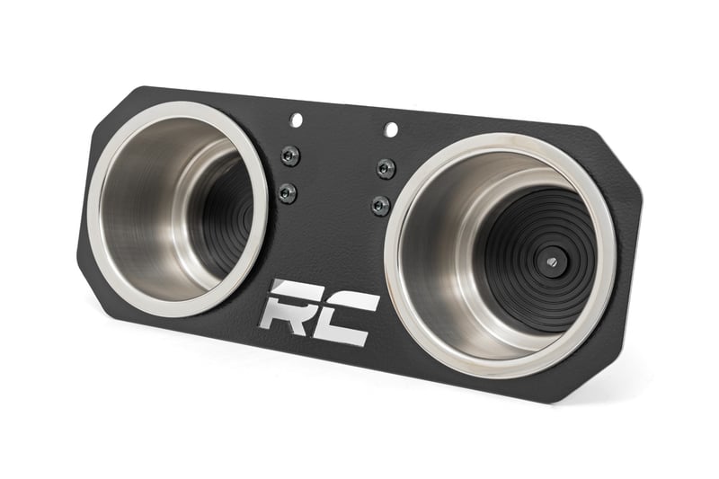 Rough Country - Passenger Grip Handle Dual Cup Holder - Polaris RZR 4 900/RZR S 1000 - 93058