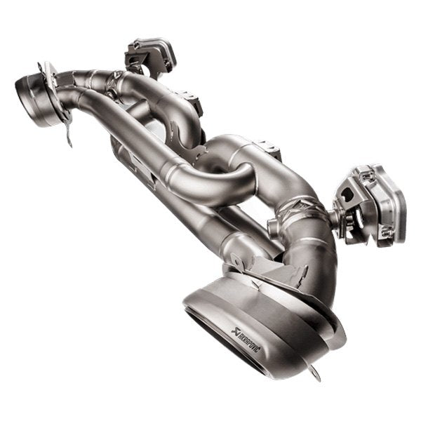 Akrapovic 20+ Porsche 911 Turbo/Turbo S (992) Slip-On Race Line (Titanium) w/Titanium Tips - S-PO/TI/19-TP