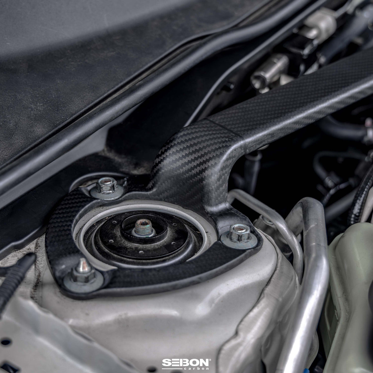 Seibon 2023+ Honda Civic Type R Carbon fiber Front Strut Brace - SB23HDCVR-F