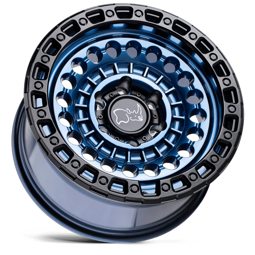 Black Rhino Hard Alloys Sentinel 17X8.5 5X127 -18MM Cobalt Blue W/ Black Ring