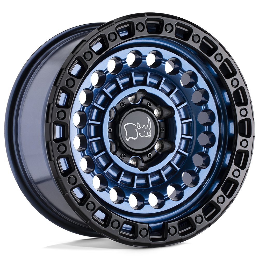 Black Rhino Hard Alloys Sentinel 20X9.5 5X127 -18MM Cobalt Blue W/ Black Ring