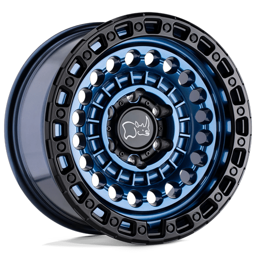 Black Rhino Hard Alloys Sentinel 20X9.5 6X135 +12MM Cobalt Blue W/ Black Ring