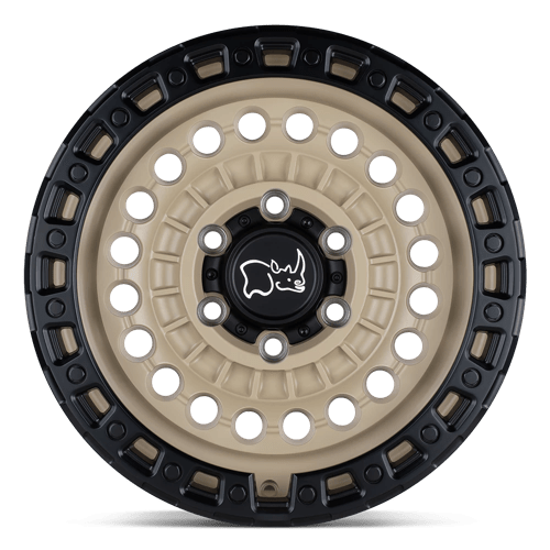 Black Rhino Hard Alloys Sentinel 17X8.5 8X170 -18MM Desert Sand W/ Black Ring