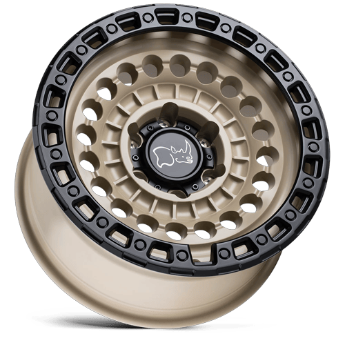Black Rhino Hard Alloys Sentinel 17X8.5 8X170 -18MM Desert Sand W/ Black Ring