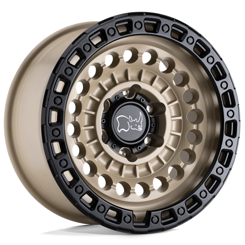 Black Rhino Hard Alloys Sentinel 17X8.5 8X165.1 -18MM Desert Sand W/ Black Ring