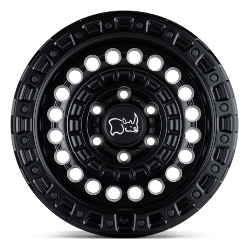 Black Rhino Hard Alloys Sentinel 17X8.5 8X180 -18MM Matte Black