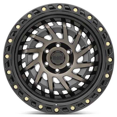 Black Rhino Hard Alloys Shredder 20X9.5 6X139.7 -12MM Matte Black W/ Mach Dark Tint