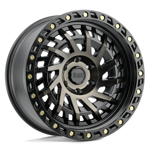 Black Rhino Hard Alloys Shredder 20X9.5 6X139.7 -12MM Matte Black W/ Mach Dark Tint