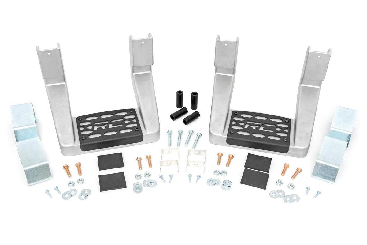 Single Hoop Step | Universal | Alum | Pair | Multiple Makes &amp; Models (Chevy/Ford/GMC/Ram)