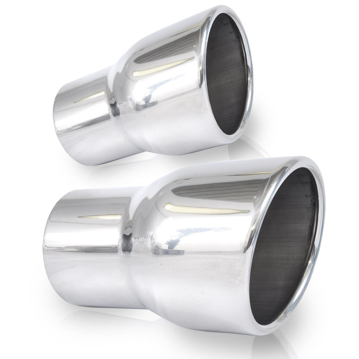 Stainless Works - Slash-Cut Single-Wall Style Polished Exhaust Tip 304 Stainless Steel - 7030300