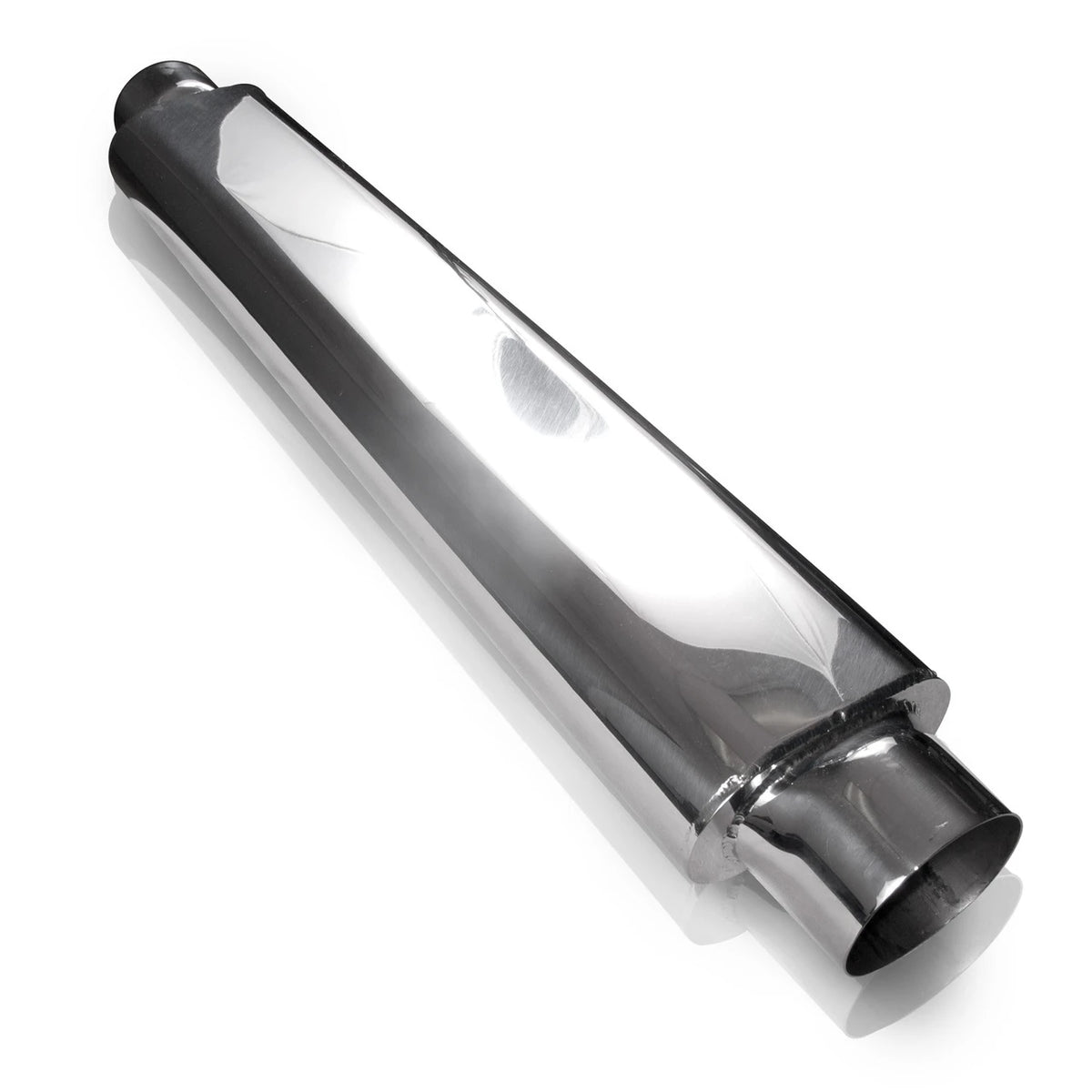 Stainless Works - Smooth Oval Muffler Stainless Steel - SO252425