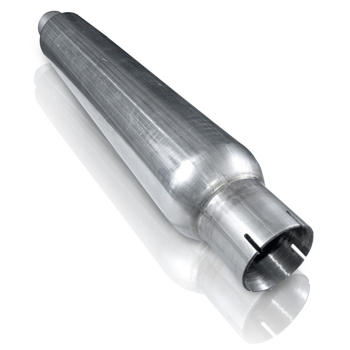 Stainless Works - Smooth Tube Muffler Stainless Steel - ST222422