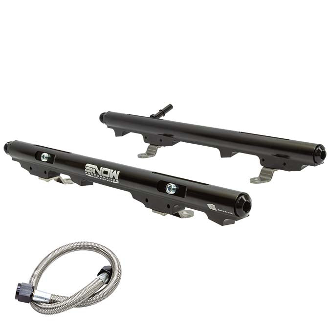 Snow TBSS Manifold LS3 (34mm) Injector Height Return Style Billet Fuel Rail Kit - SNF-30343
