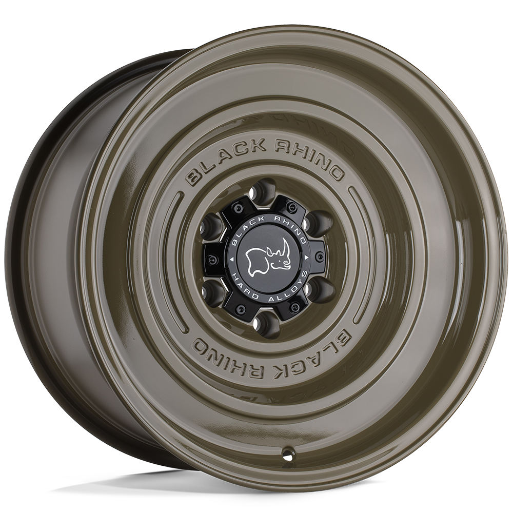 Black Rhino Hard Alloys Solid 17X9.5 5X127 -18MM Gloss Alligator Green