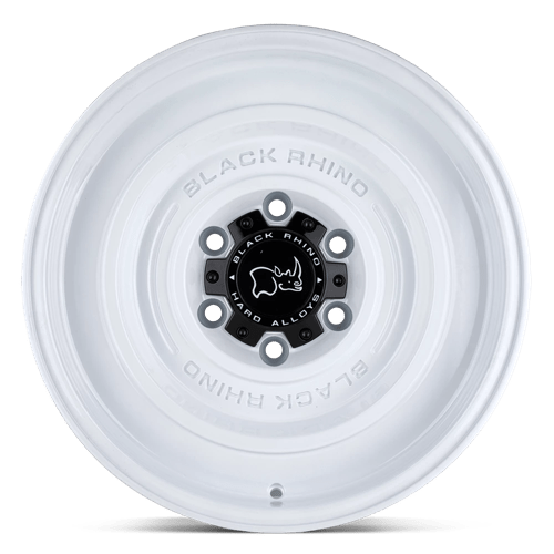 Black Rhino Hard Alloys Solid 17X9.5 6X139.7 -12MM Gloss White