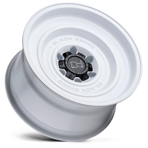 Black Rhino Hard Alloys Solid 17X9.5 5X127 -18MM Gloss White