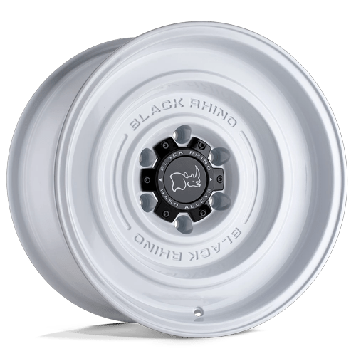 Black Rhino Hard Alloys Solid 17X9.5 6X139.7 -12MM Gloss White