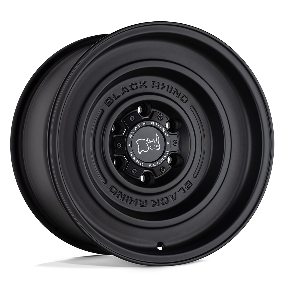 Black Rhino Hard Alloys Solid 17X9.5 6X139.7 -12MM Matte Black