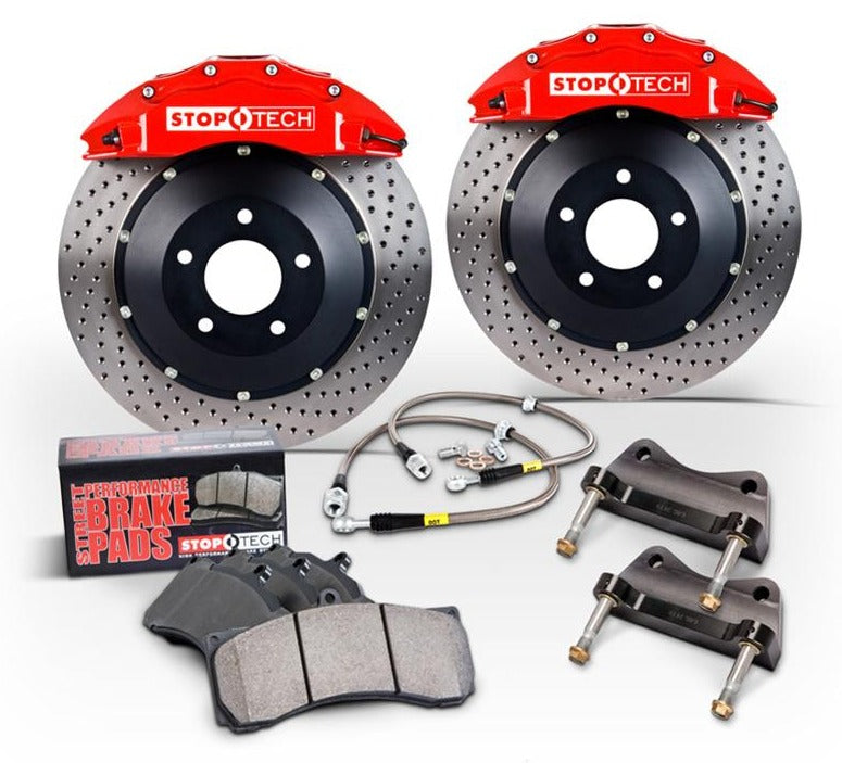 StopTech 93-98 Toyota Supra (Turbo/Non-Turbo) 355x32 Bi-Slot STR-60 Front Gen-5 Trophy Big Brake Kit - 83.857.6700.F7