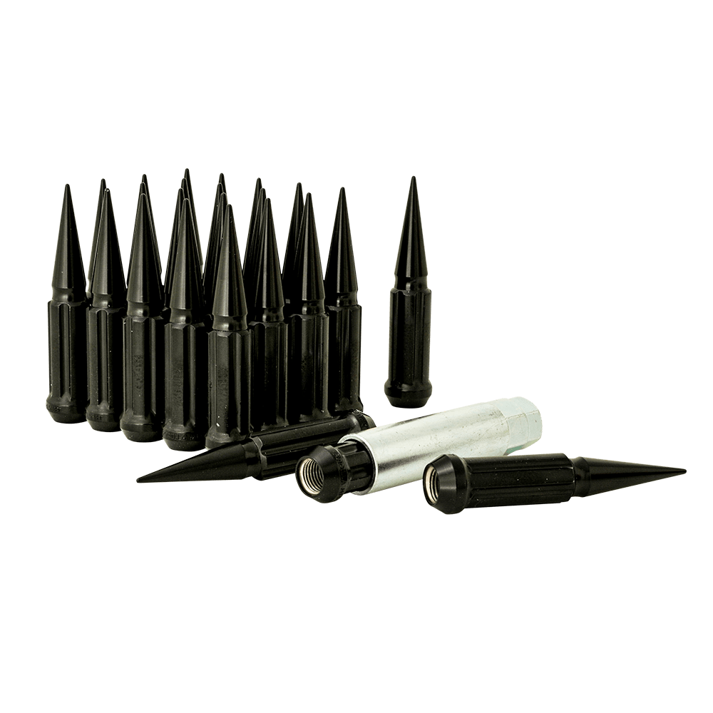 Gorilla Automotive - 6 Lug 14-1.50 Spike Lug Install Kit Blk - SPK6-14150B