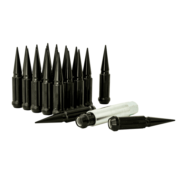 Gorilla Automotive - 6 Lug 14-1.50 Spike Lug Install Kit Blk - SPK6-14150B