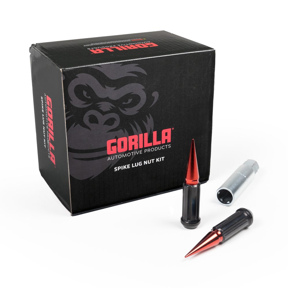 Gorilla Automotive - 6 Lug 14-2.00 Spike Lug Kit Red - SPK6-14200RD