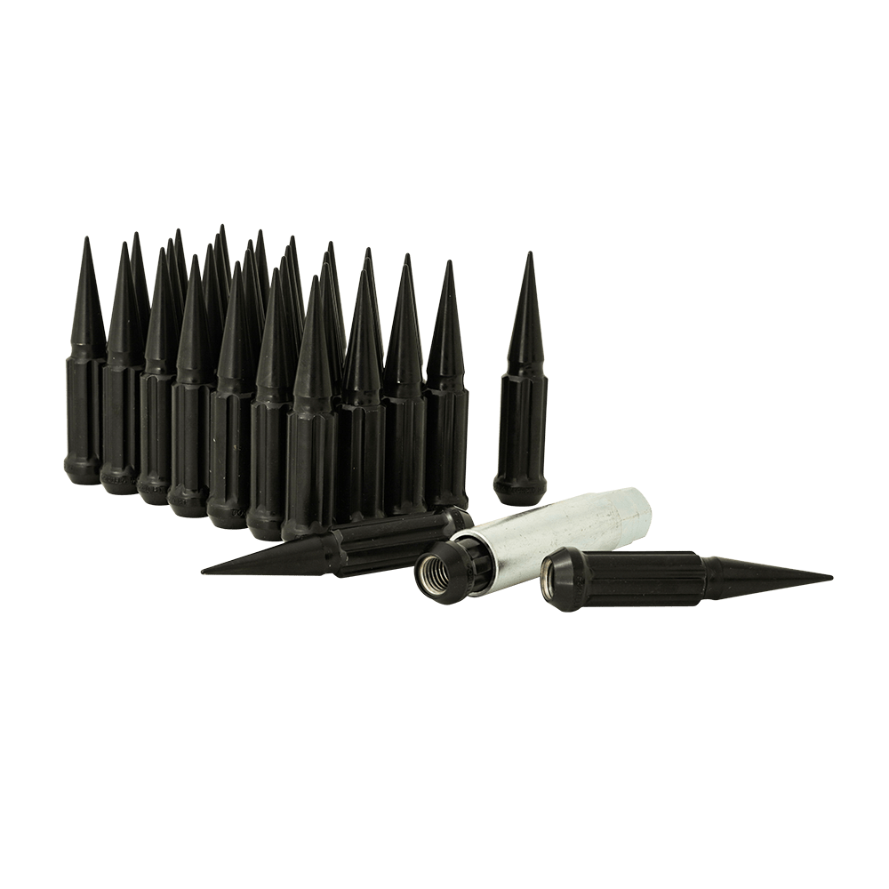 Gorilla Automotive - 6 Lug 14-2.00 Spike Lug Install Kit Blk - SPK6-14200B