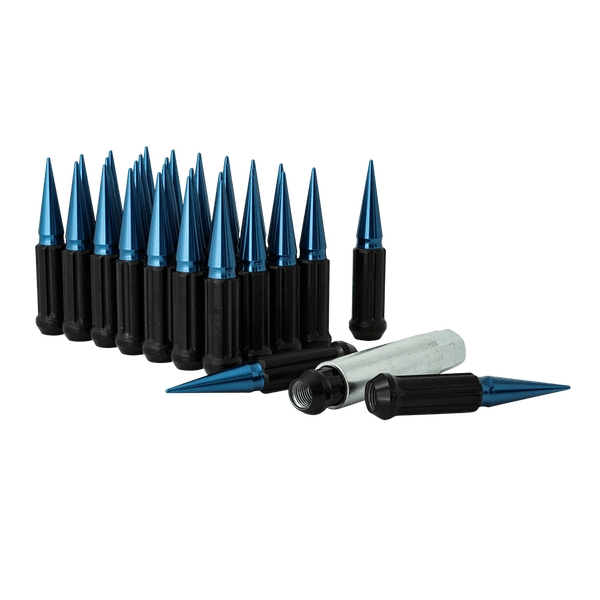Gorilla Automotive - 8 Lug 14-1.50 Spike Lug Kit Blue - SPK8-14150BL