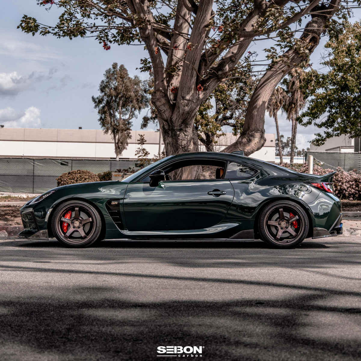Seibon 2022 Toyota GR86 MB-Style Carbon Fiber Side Skirt - SS22TY86-MB