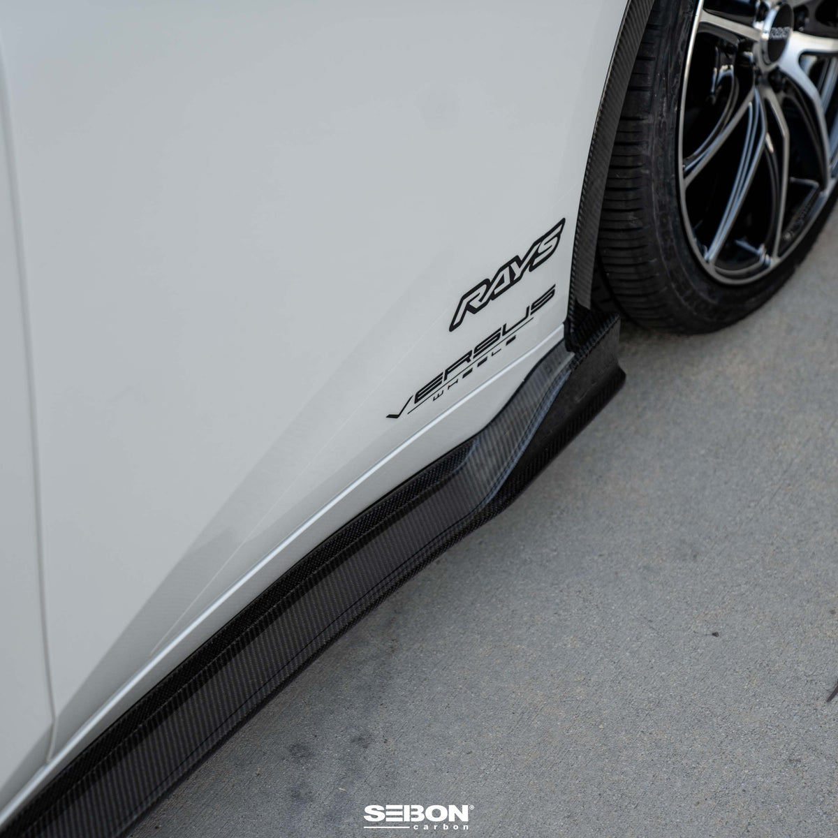 Seibon 23-25 Toyota Prius MB-Style Carbon Fiber Side Skirts - SS23TYPR-MB