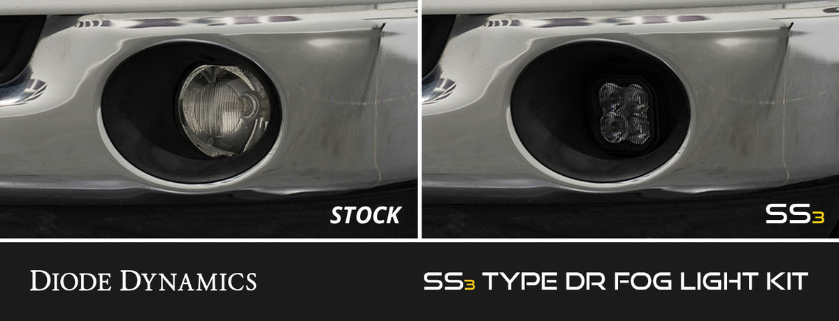 Diode Dynamics 02-08 Dodge Ram 1500/2500/3500 SS3 Fog Light Kit - White Max - DD8018 - DD8018
