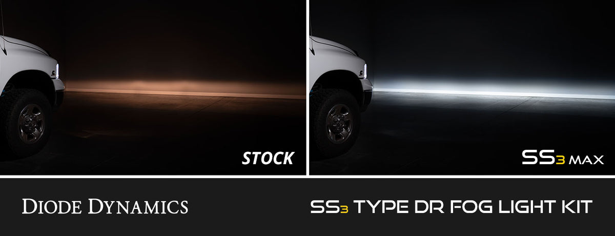 Diode Dynamics 02-08 Dodge Ram 1500/2500/3500 SS3 Fog Light Kit - Yellow Pro - DD8017 - DD8017