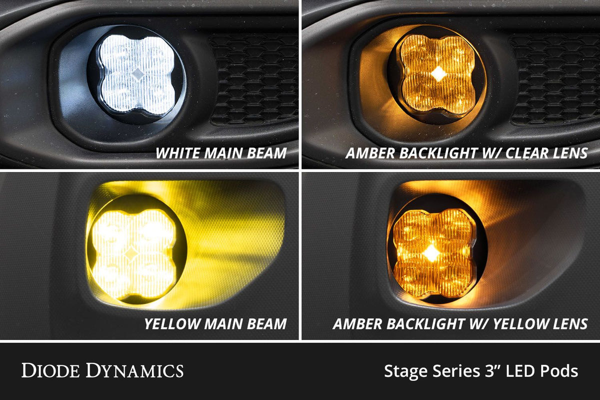 Diode Dynamics 2024+ Subaru Forester SS3 LED Sport Type Y Fog Light Kit - Yellow SAE - DD7989