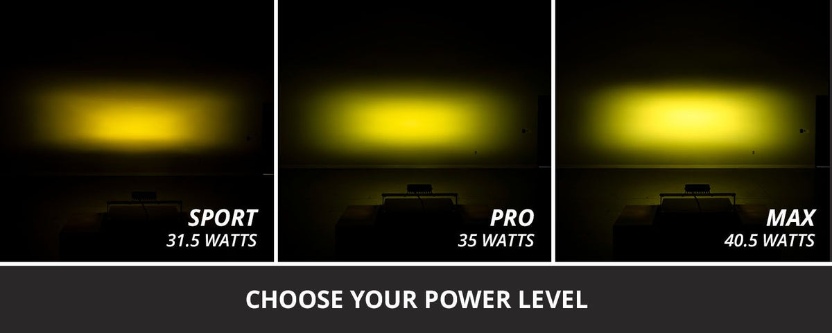 Diode Dynamics SS6 Sport Yellow Flood Flush ABL (pair) 3000K - DD8169P