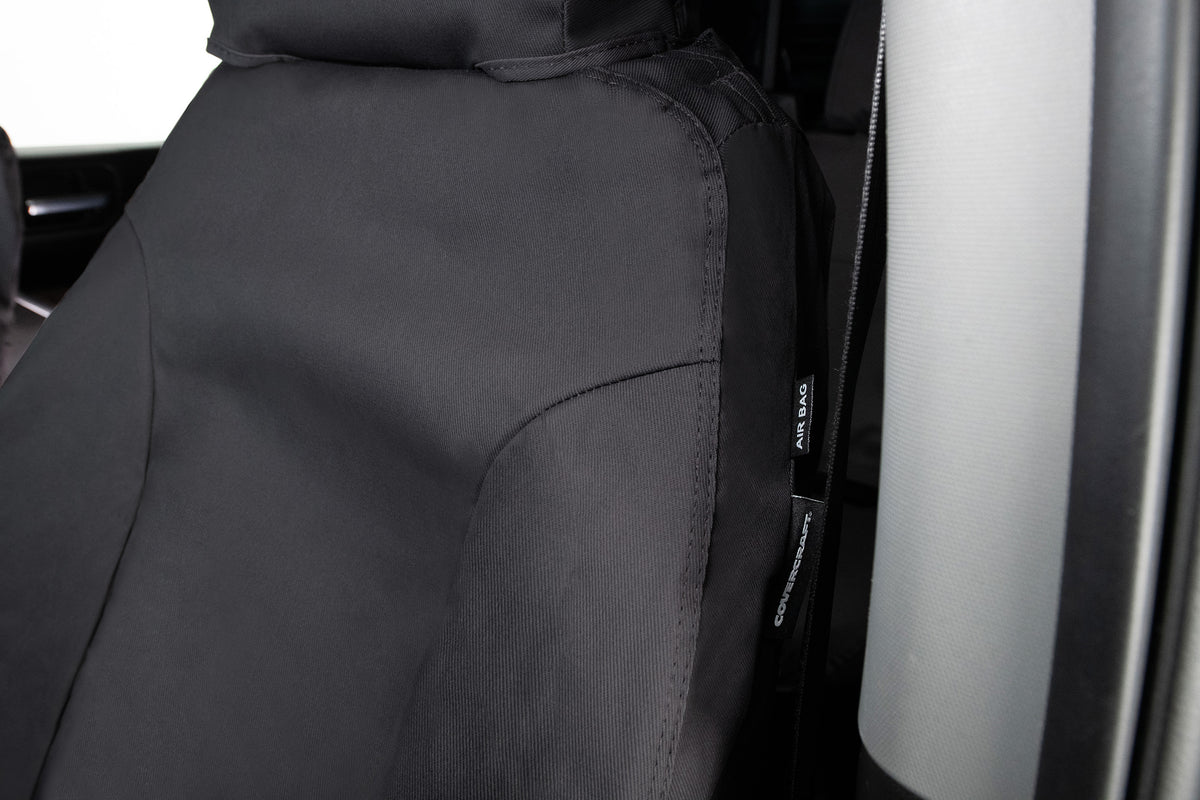 Covercraft 19-24 Ford F-150 Polycotton SeatSaver Custom Second Row Seat Covers - Charcoal - SS8492PCCH