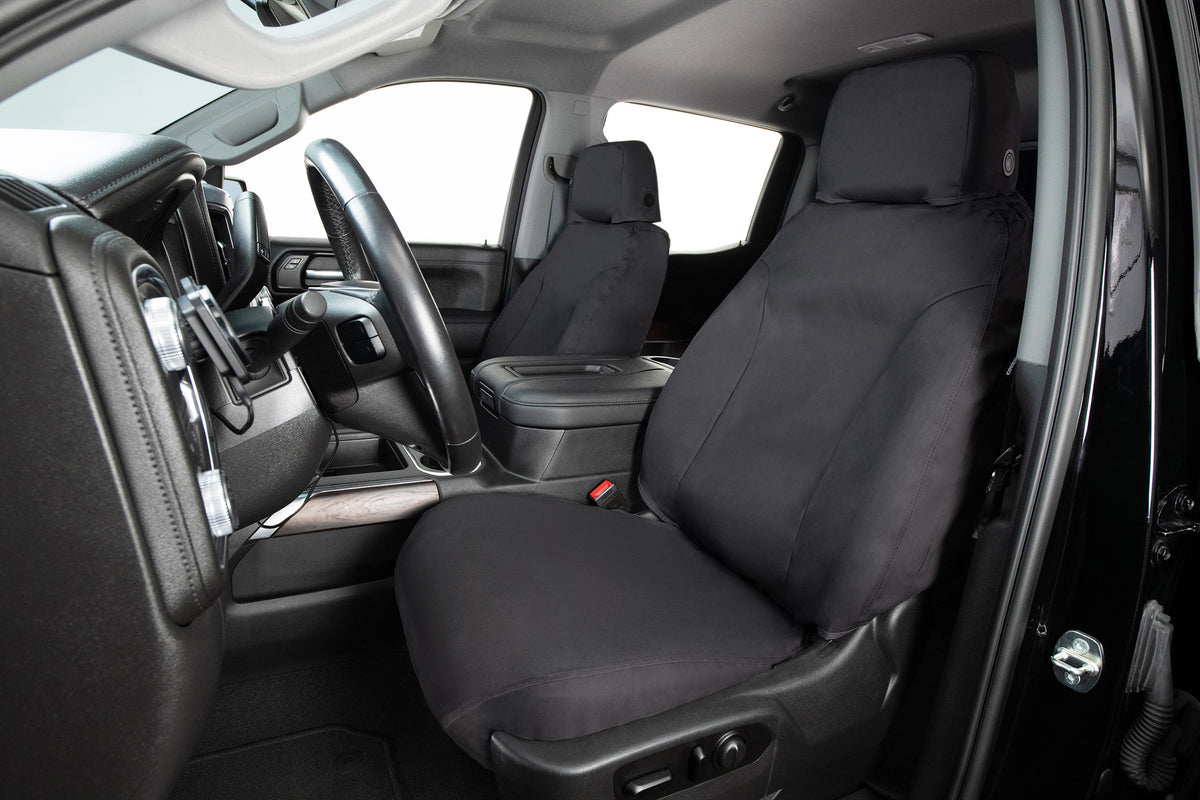 Covercraft 19-23 Ford Transit Polycotton SeatSaver Custom Third Row Seat Covers-Charcoal - SS6353PCCH